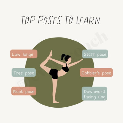 Top Poses To Learn Instagram Post Canva Template
