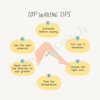 Top Waxing Tips S03272301 Instagram Post Canva Template