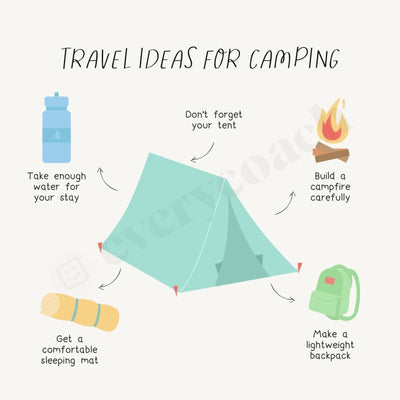 Travel Ideas For Camping Instagram Post Canva Template