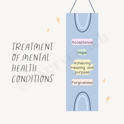 Treatment Of Mental Health Conditions Instagram Post Canva Template