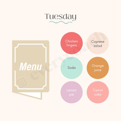 Tuesday Instagram Post Canva Template