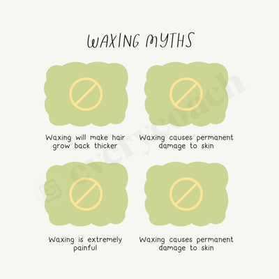 Waxing Myths Instagram Post Canva Template
