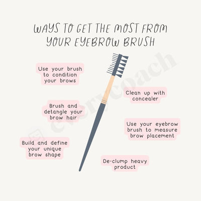 Ways To Get The Most From Your Eyebrow Brush Instagram Post Canva Template