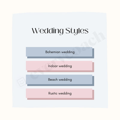 Wedding Styles Instagram Post Canva Template