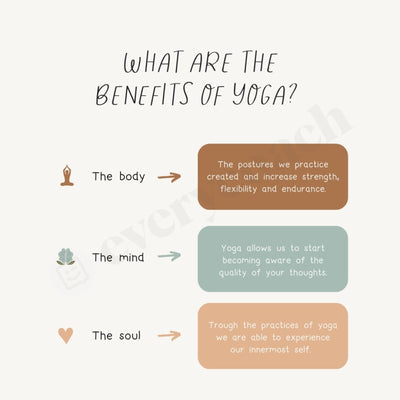 What Are The Benefits Of Yoga Instagram Post Canva Template