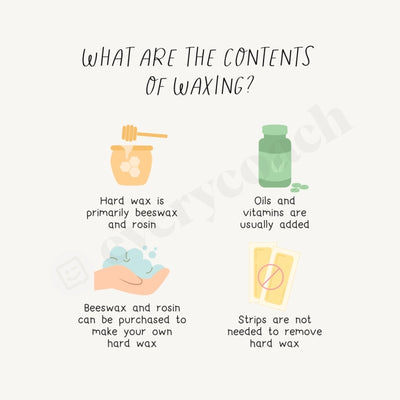 What Are The Contents Of Waxing Instagram Post Canva Template