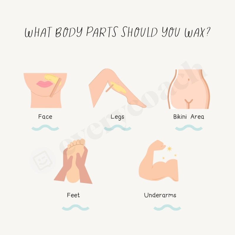 What Body Parts Should You Wax Instagram Post Canva Template