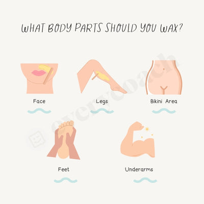 What Body Parts Should You Wax Instagram Post Canva Template