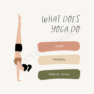 What Does Yoga Do Instagram Post Canva Template
