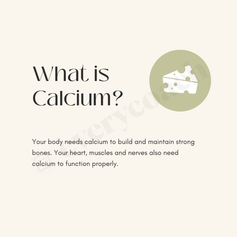 What Is Calcium Instagram Post Canva Template