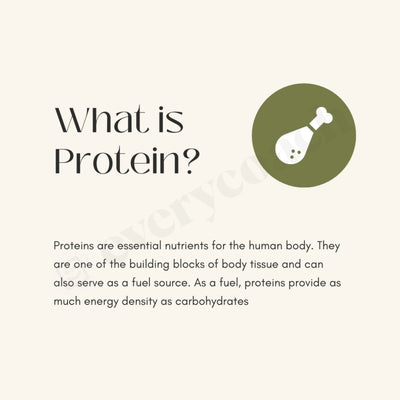 What Is Protein Instagram Post Canva Template