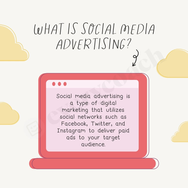 What Is Social Media Advertising Instagram Post Canva Template