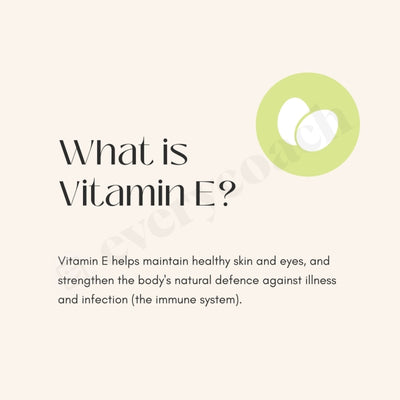 What Is Vitamin E Instagram Post Canva Template