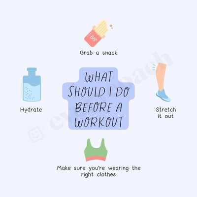 What Should I Do Before A Workout Instagram Post Canva Template