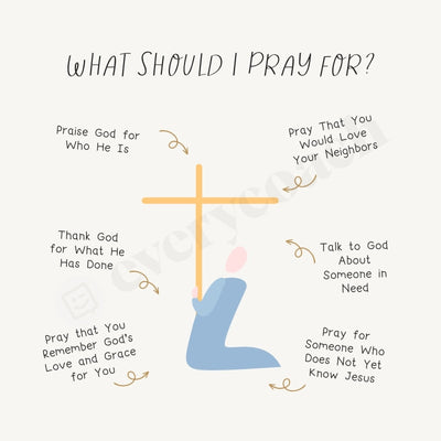 What Should I Pray For Instagram Post Canva Template