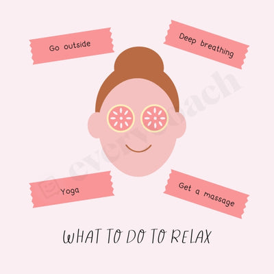 What To Do Relax Instagram Post Canva Template