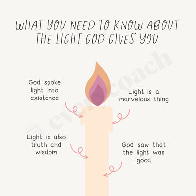 What You Need To Know About The Light God Gives Instagram Post Canva Template