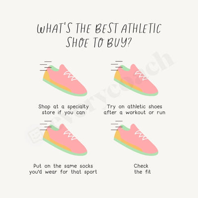 Whats The Best Athletic Shoe To Buy Instagram Post Canva Template