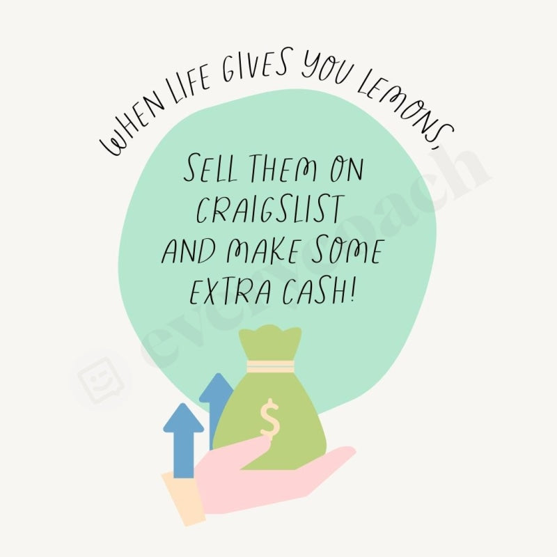 When Life Gives You Lemons Instagram Post Canva Template