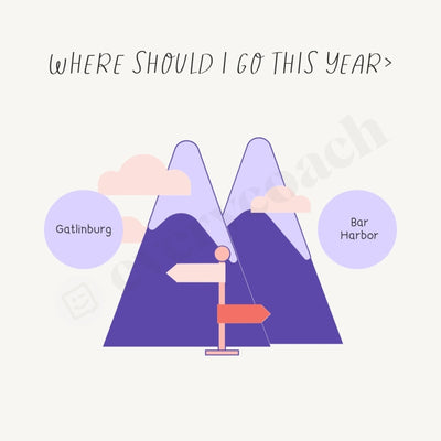 Where Should I Go This Year Instagram Post Canva Template