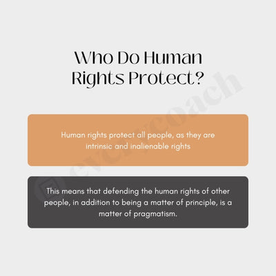 Who Do Human Rights Protect Instagram Post Canva Template