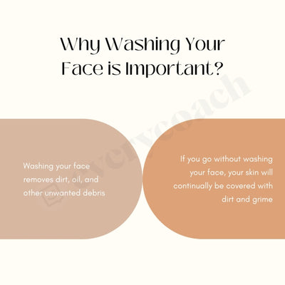 Why Washing Your Face Is Important Instagram Post Canva Template
