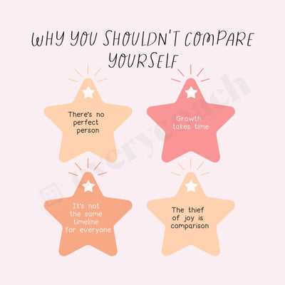 Why You Shouldnt Compare Yourself Instagram Post Canva Template