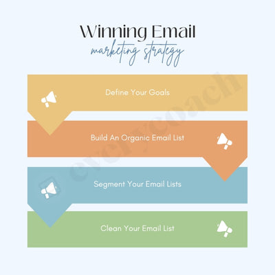 Winning Email Marketing Strategy Instagram Post Canva Template