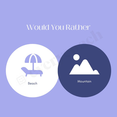Would You Rather 3 Instagram Post Canva Template