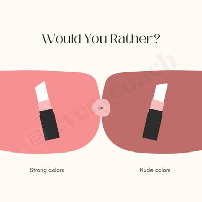 Would You Rather Instagram Post Canva Template