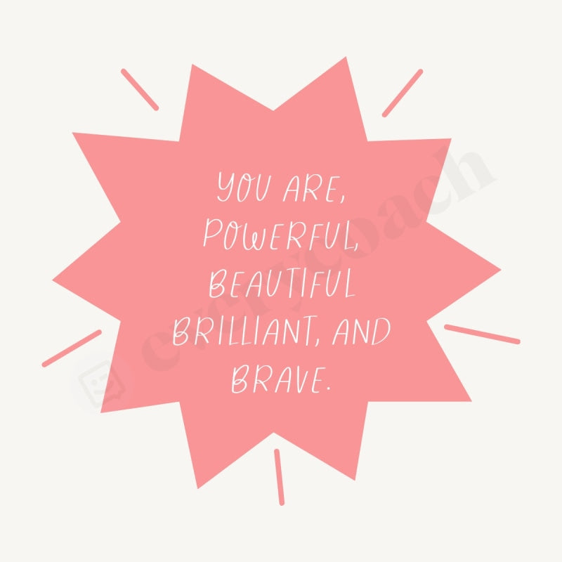 Inspirational Quote S02222314 Instagram Post Canva Template