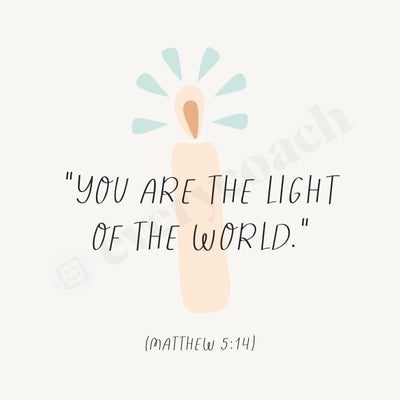 You Are The Light Of World Instagram Post Canva Template