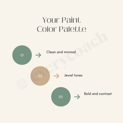 Your Paint Color Palette Instagram Post Canva Template