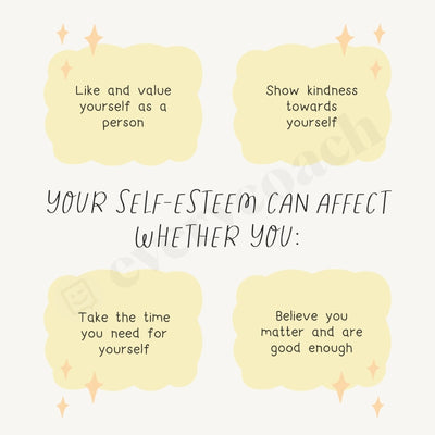 Your Self-Care Can Affecter Whether You: Instagram Post Canva Template
