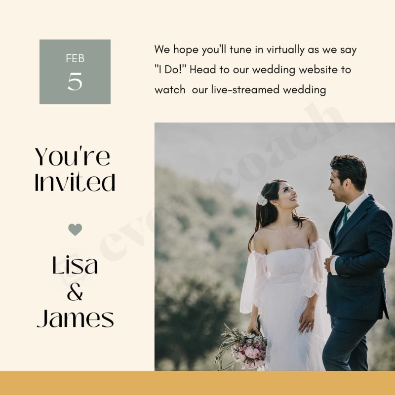 Youre Invited Instagram Post Canva Template